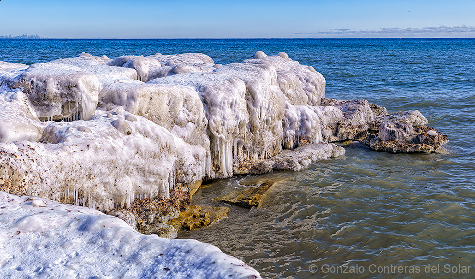 LrD143-9254__9256 - Frozen Shoreline - Lake Ontario