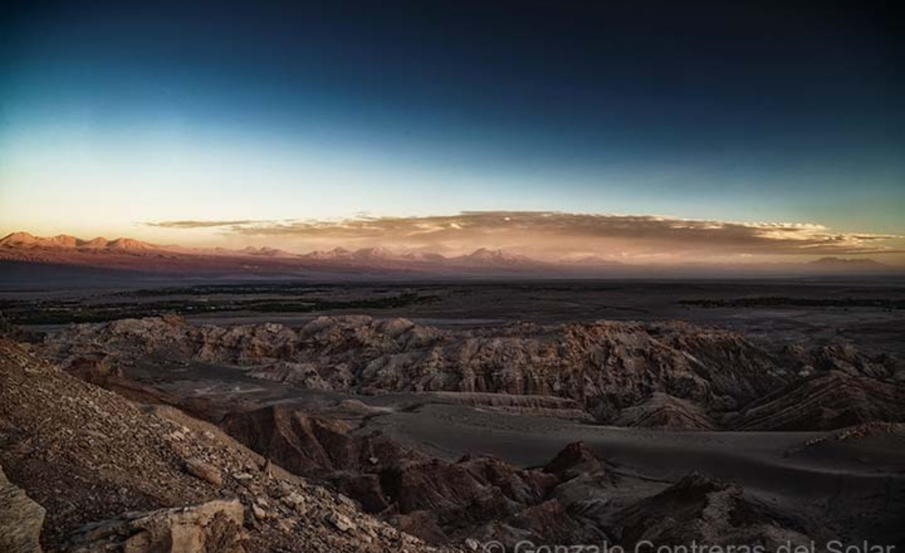 Desert and clouds at Atacama