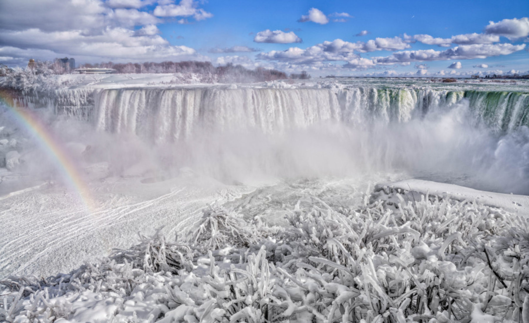 Majestic Niagara Falls: Water, Ice, and Light on the Canadian Side